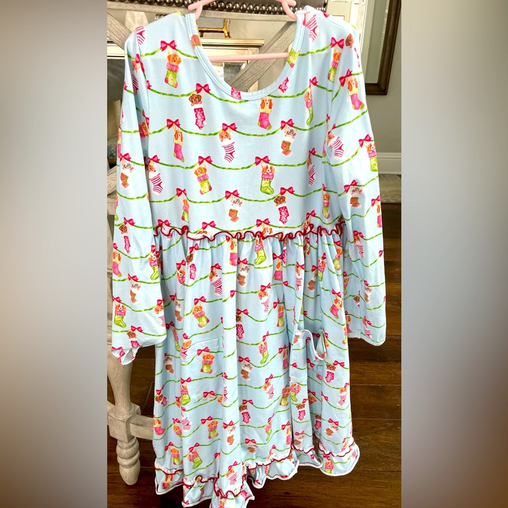 Shrimp and Grits clothing puppy holiday dress